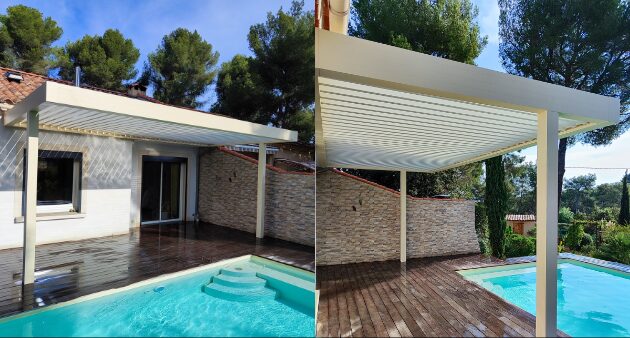 Une pergola motorisée – Région PACA